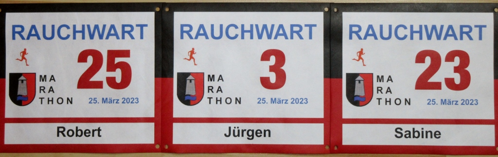 Rauchwart Marathon 2023 - Startnummern